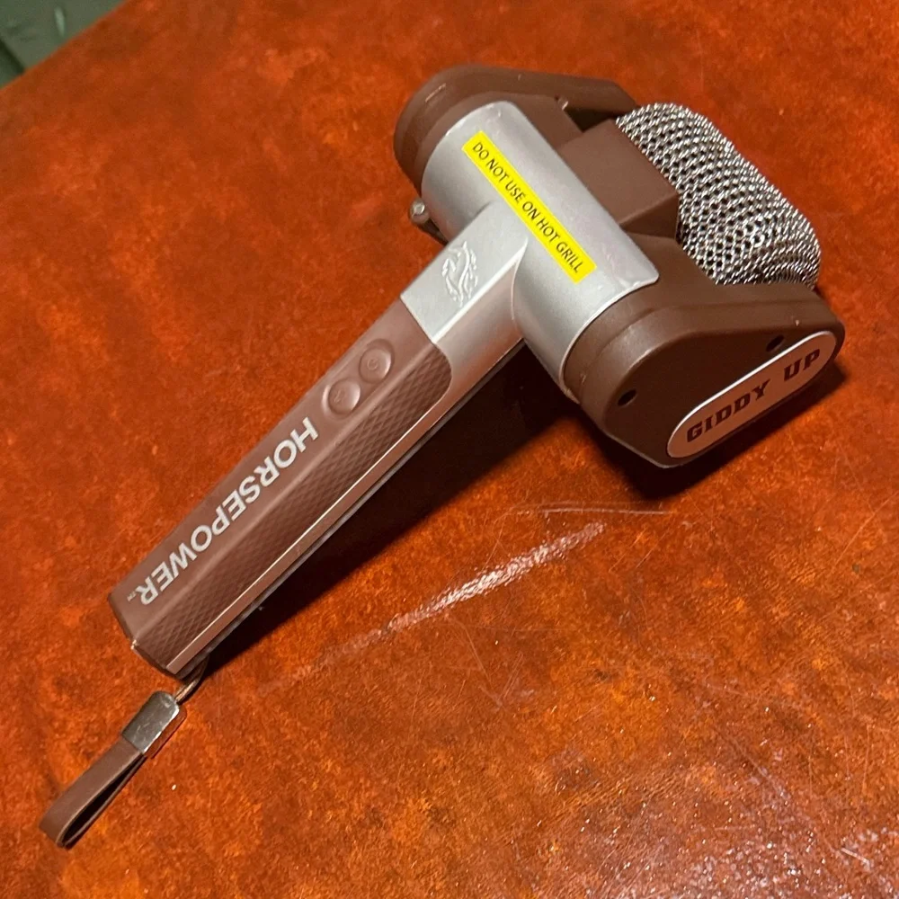 Source Unknown Brown and Silver Microphone